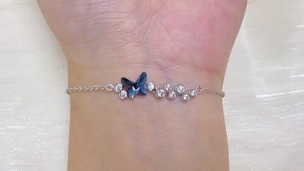 19.Blue Butterfly Zircon Bracelet