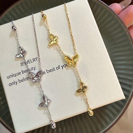 56.Butterfly Dangle Necklace